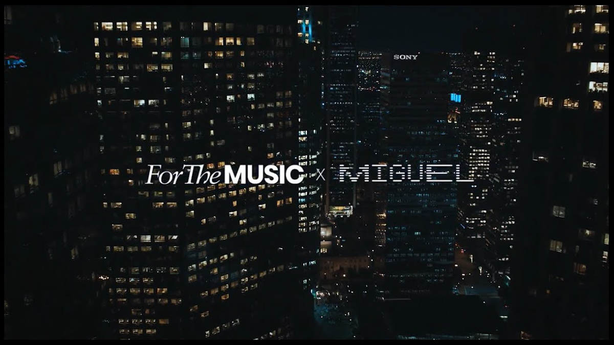 Miguel × Sony — for the music